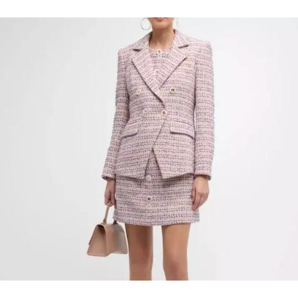 $798 Veronica Beard Taja Dickey Jacket cotton-blend tweed blazer Size 10 NEW - Picture 2 of 12